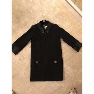 Amazing Chanel wool/tweed coat jacket S ( Chanel size 36 )